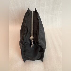BVLGARI Black Nylon Travel Pouch / Toiletry Clutch — Made in Italy